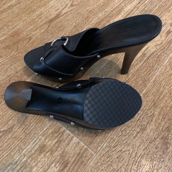 Gucci Black Leather Women's Heels - Picture 3 of 3